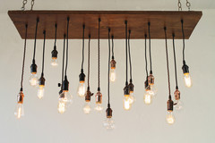 LED replacement bulb package for Eclectic Reclaimed Barnwood Chandelier