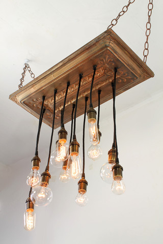 LED replacement bulb package for Salvaged Ceiling Tin 1x2 Urban Chandy